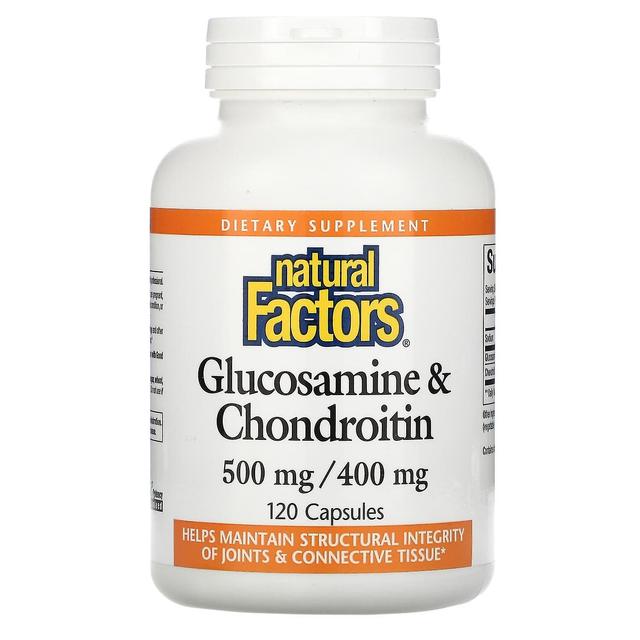 Natural Factors, Glucosamine & Chondroitin, 500 mg/400 mg, 120 Capsules on Productcaster.