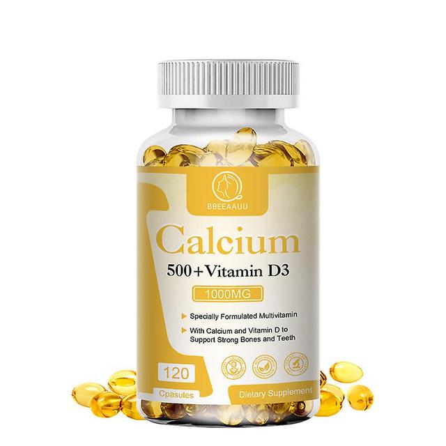 Tib Organic Vitamin D3 Capsule Helps Calcium Absorption Supports Bone And Teeth Health Cardiovascular Nerve Functions 120PCS on Productcaster.