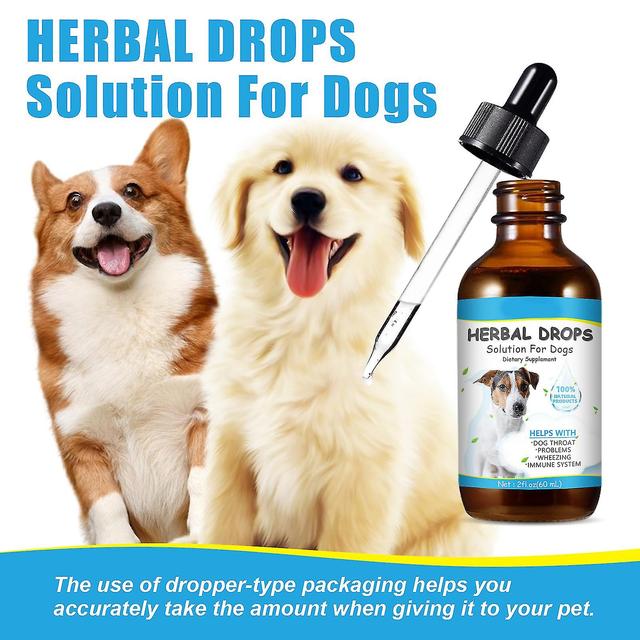 Cough Treatment For Dogs, 100% Natural Herbal Cough Relief For Pets, Dog&cat Cough Allergy Relief (rui) 2Pcs - 120ML on Productcaster.