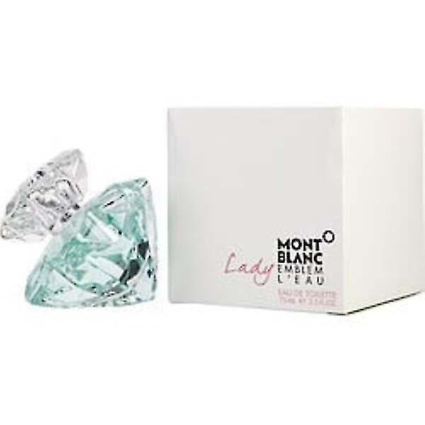 MONT BLANC LADY EMBLEM L'EAU by Mont Blanc EDT SPRAY 2.5 OZ For Women Peach on Productcaster.