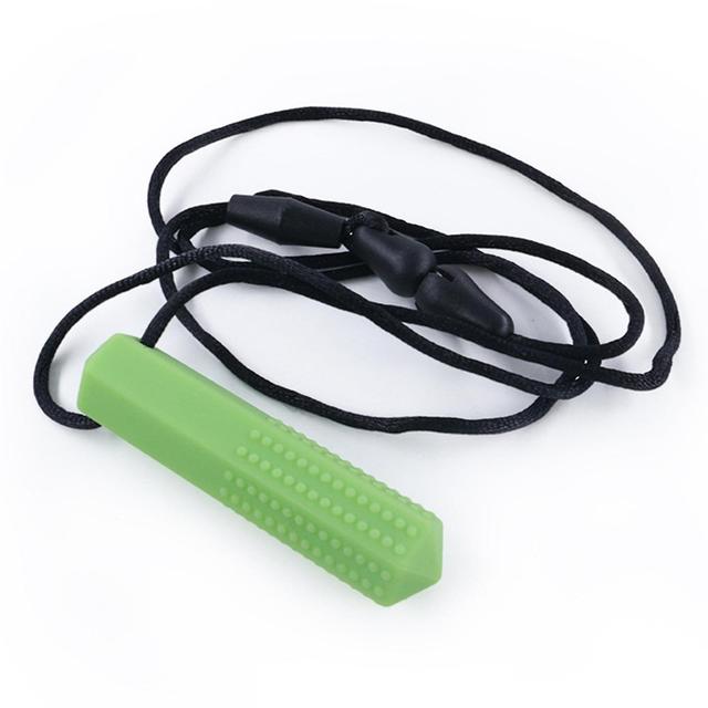 Xzky 2023 New Upgraded Sensory Chew Necklace Reduces Chewing Biting Fidgeting for Kids Adult Chewers Green on Productcaster.