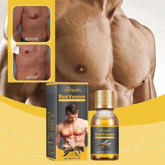 Zjrui Men Therm Bee Venom Gynecomastia Heating Oil,2024 Men Therm Bee Venom Oil, Men Thermal Oil,Gynecomastia Heating Oil for Men 1 Pcs on Productcaster.