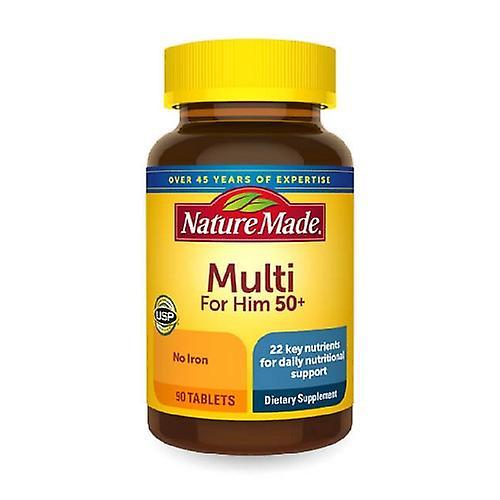 Nature Made Multivitaminas hechas por la naturaleza para hombres 50+, 90 tabletas (paquete de 1) on Productcaster.