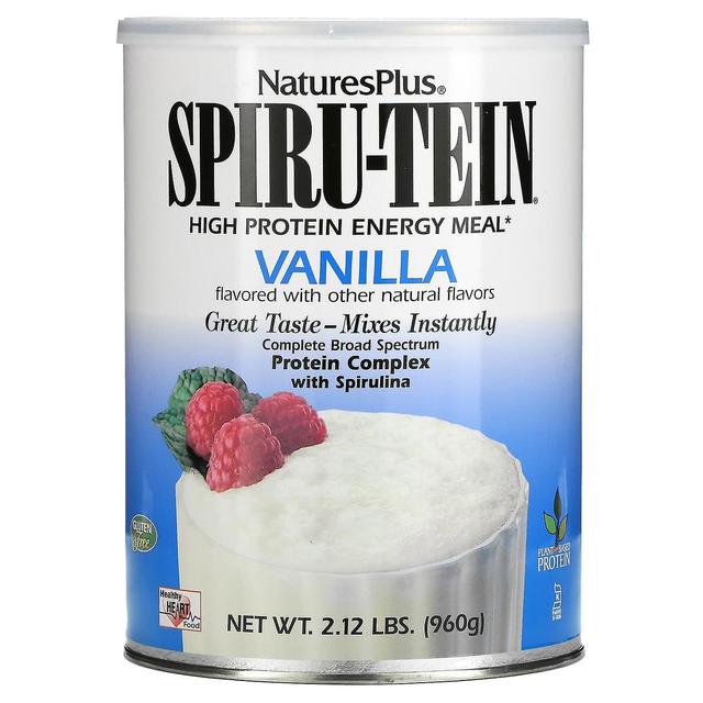 Nature's Plus NaturesPlus, Spiru-Tein, Proteinrik energimåltid, Vanilj, 2.12 lbs (960 g) on Productcaster.