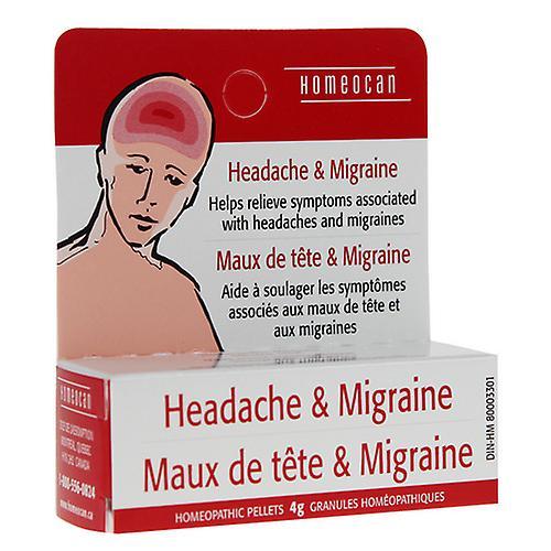 Homeocan Headache & Migraine Pellets ,4 Grams on Productcaster.