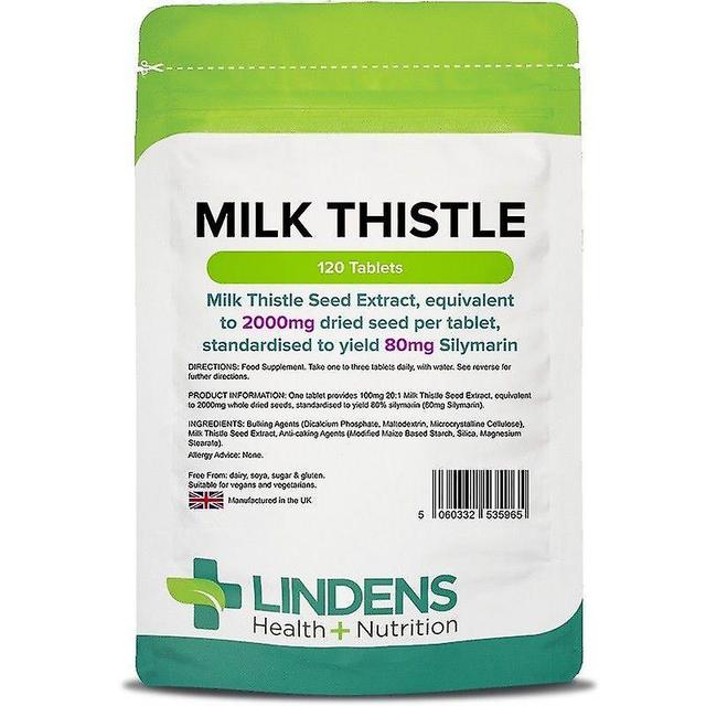 Lindens Milk Thistle Seed Extract 100mg (2000mg eq) Tablets 120 (5965) on Productcaster.