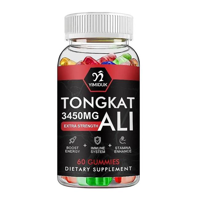 Eccpp Tongkat Ali Root Extract Gummies For Potent Stamina Strength Enhances Immunity Anti-fatigue Male Energy Supplements Gummy 1 Bottles on Productcaster.