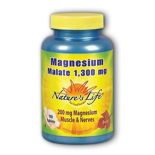 Nature's Life Naturens liv magnesium malate, 1300 mg, 100 flikar (Förpackning med 2) on Productcaster.