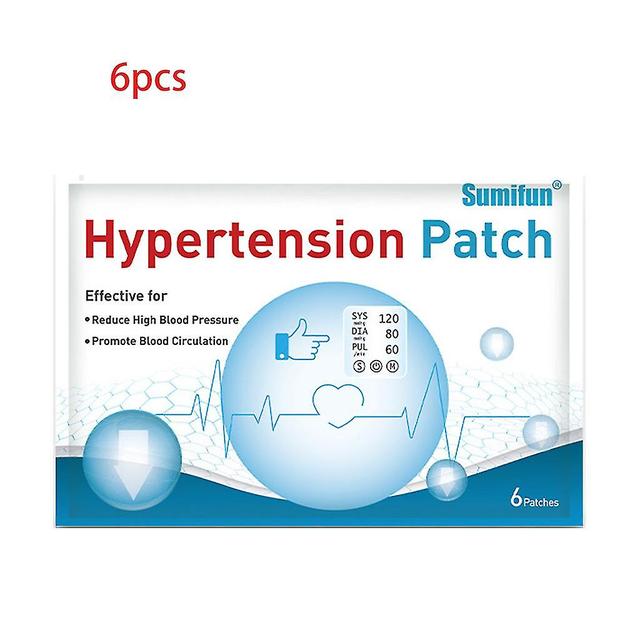 6pcs / pack Parches de hipertensión Herbal chino Reducir la presión arterial alta Control Yeso Promover el tratamiento de la circulación Navel Stic... on Productcaster.