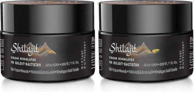 Shilajit Reinstes Himalaya-Shilajit-Harz - 100% reines Shilajit in Goldqualität mit Fulvinsäure und 85+ Trac 2PCS on Productcaster.