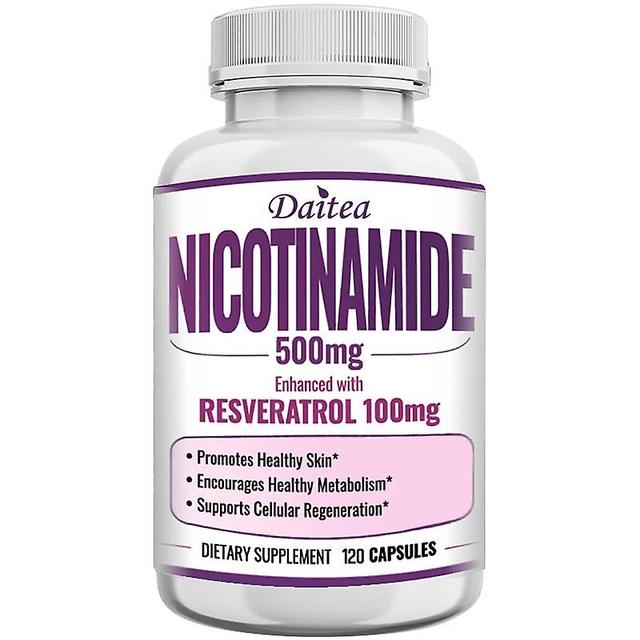 Sofirn Niacinamide Supplement 500mg + Resveratrol Supplement 100mg - Supports Skin, Metabolism, Cell Regeneration and Immune Health 120Count 1 bottle on Productcaster.