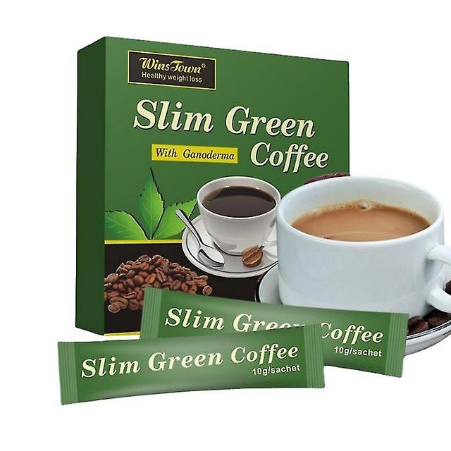 Slim Green Coffee With Ganoderma Control Weight Detox Tea Green Coffee 18pcs-Good on Productcaster.