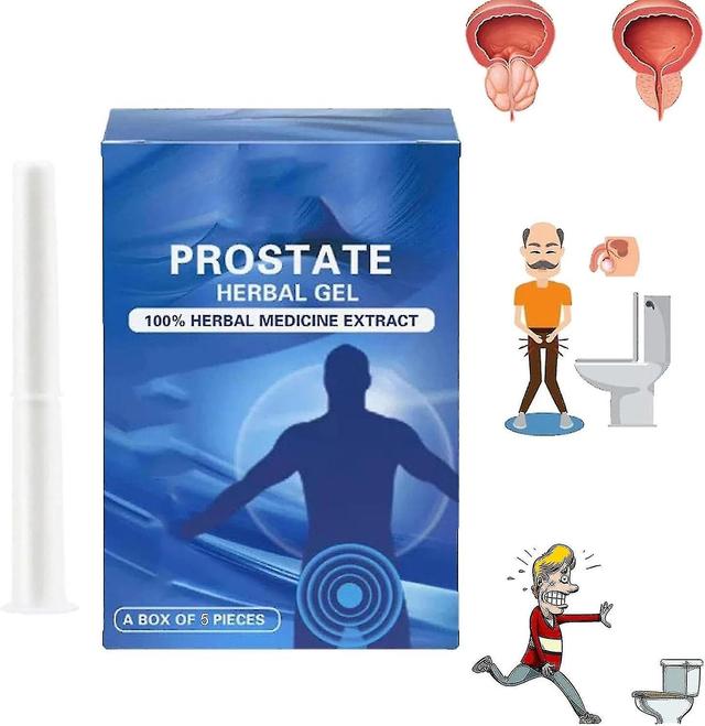 Prostata-Kräutergel - natürliches Nahrungsergänzungsmittel zur Unterstützung der Gesundheit und Vitalität der Harnwege-Auf Lager 1 Packung - 5 Stück on Productcaster.