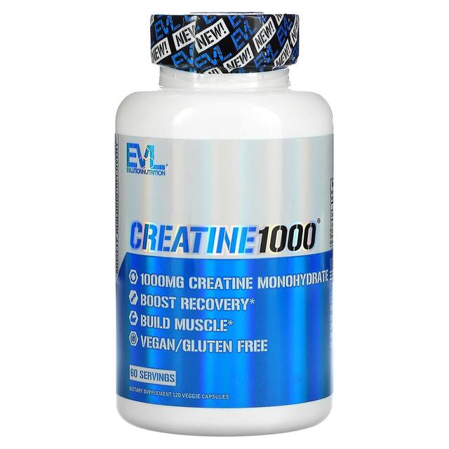 EVLution Nutrition, Creatina1000, 120 Cápsulas Vegetais on Productcaster.