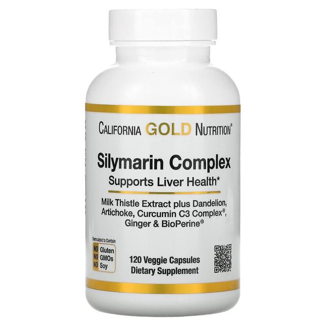 California Gold Nutrition, Silymarin Complex, Milk Thistle Extract Plus Dandelion, Artichoke, Curcum on Productcaster.