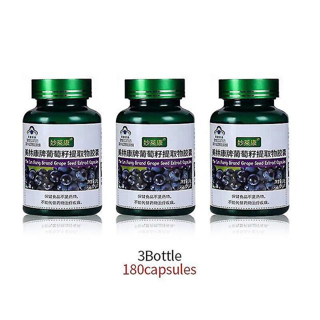 Beauty Collagen Capsules Whitening Supplement Pills Antioxydant Anti Aging Rides Élimination Extrait de pépins de raisin Cfda Approuver 3bottles 180pc on Productcaster.