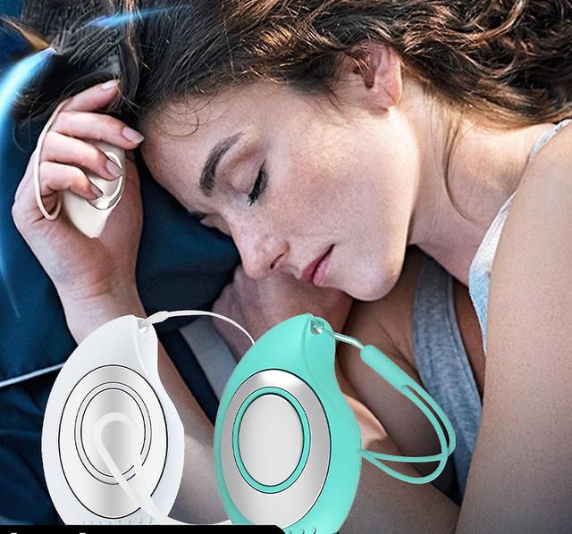 Mamusk Microcurrent Sleep Aid Machine Handheld Sleep Aid Fast Asleep Helper Relieve Insomnia Anxiety Improve Sleep Green on Productcaster.