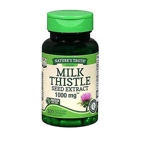 Nature's Truth Nature'S Truth Milk Thistle Seed Extract Quick Release Capsules,1000 mg,100 Caps (Pack of 4) on Productcaster.