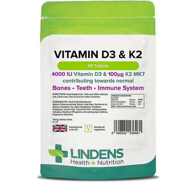 Lindens vitamín D3 a K2 tablety 90 (6481) on Productcaster.