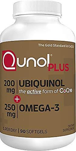 Qunol plus Ubiquinol Coq10 200mg mit Omega 3 Fischöl 250mg 90 count on Productcaster.