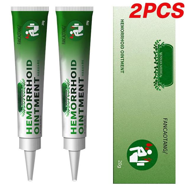 Besser 1/2pieces Herbal Hemorrhoids Ointment Internal And External Anal Fissure Cream Pain Reliving Cooling Herbs 2Pcs on Productcaster.