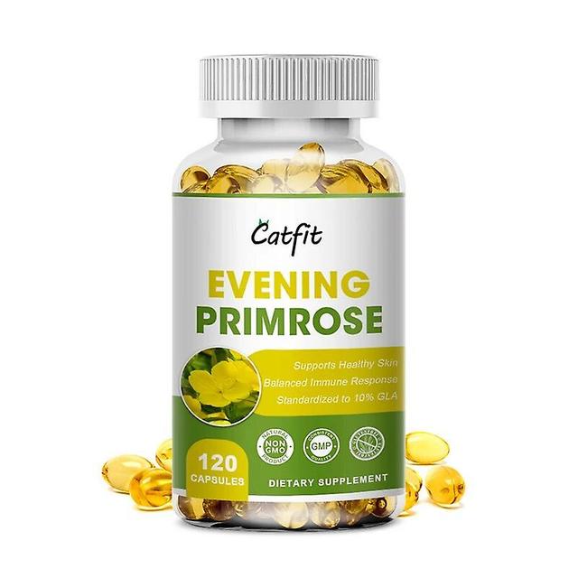 Natural Evening Primrose Oil Capsule Healthy Skin Reducing cholesterol & Alleviating Cerebral thrombosisTIB TIB . 120pcs on Productcaster.