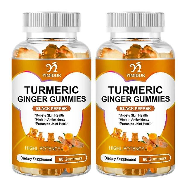 Sofirn Turmeric Curcumin Gummies Supports Joint & Healthy Inflammation, Potent & Absorbed and Boosts Healthy Skin Immune Supplement 2 Bottles on Productcaster.