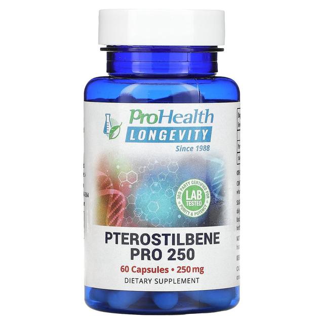 ProHealth Longevity, Pterostilbene Pro 250, 250 mg, 60 Capsules on Productcaster.