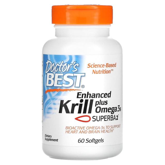 Doctor's Best, Enhanced Krill Plus Omega3s with Superba 2, 60 Softgels on Productcaster.