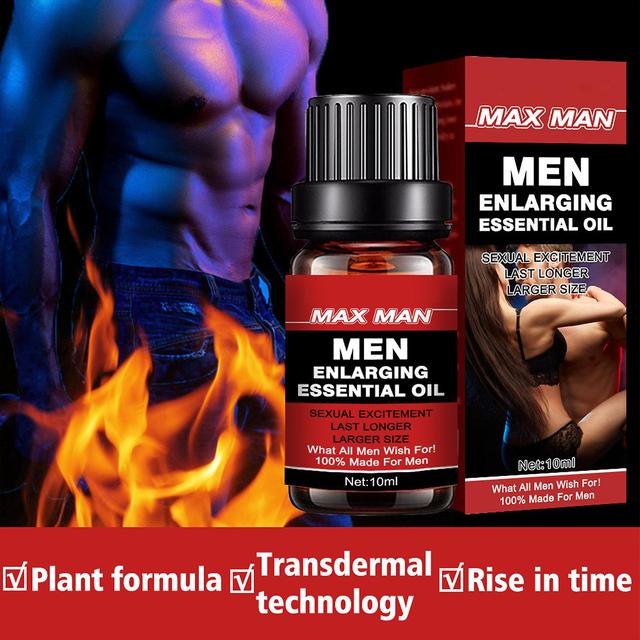 Men's Enlargement Essential Oil, Sexual Improvement Erection Growth Oil Energy Massage Essential Oil For Sex Men Longer Time red 2pcs on Productcaster.