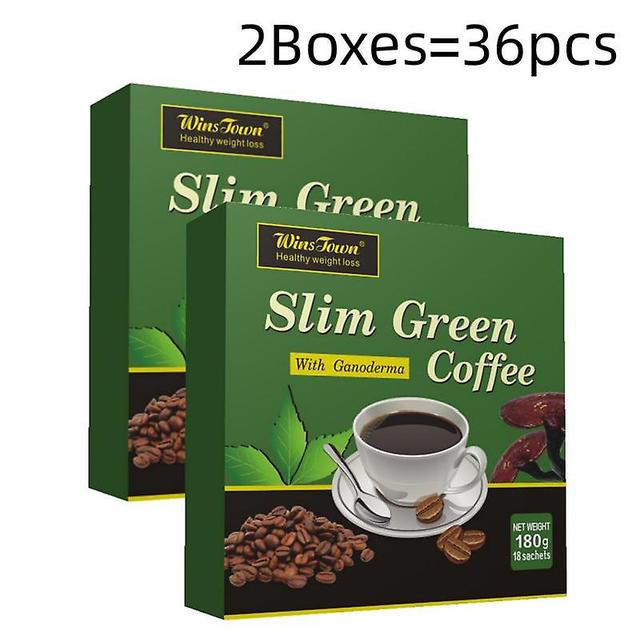 36 Teabags Slim Green Coffee With Ganoderma Control Weight Weight Tea on Productcaster.