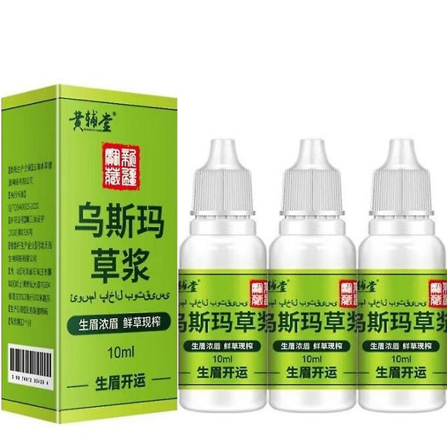 3x Usma Grass Extract Essence sopii kulmakarvoille, ripsille, hiusrajalle, 10ml on Productcaster.