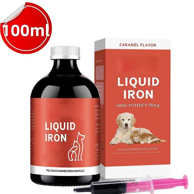 60ml Liquid Iron Supplement for Anemic Pets - Polysaccharide Iron Complex formulated to support bloo 100ml on Productcaster.