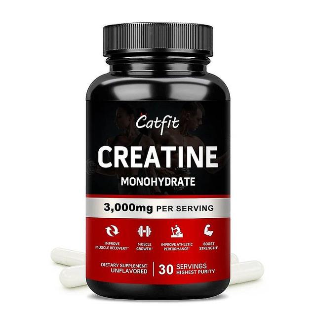 Visgaler Creatine Monohydrate Capsule Endurance Build Muscle & Enhance Athletic Muscle Protein Sports Support For Gym Performance 30pcs on Productcaster.