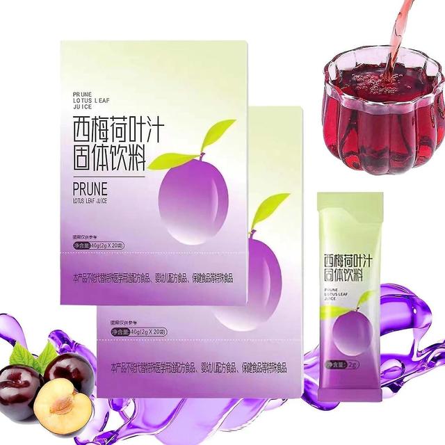 Prune Lotus Leaf Juice, Prebiotic Slimming Prune Juice Dietary Fiber for Big Belly and Fat People 40 pcs on Productcaster.