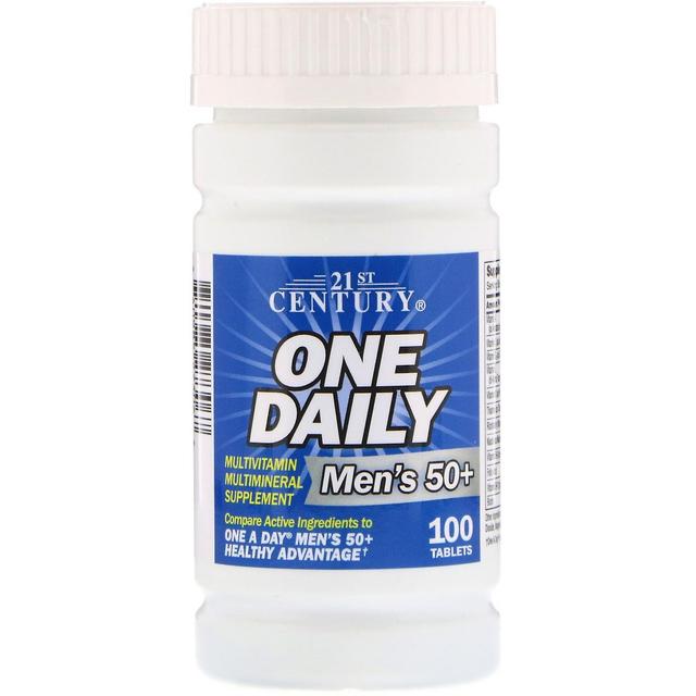 21st Century Século 21, Um dia, Homens 50+, Multivitamínico Multimineral, 100 comprimidos on Productcaster.