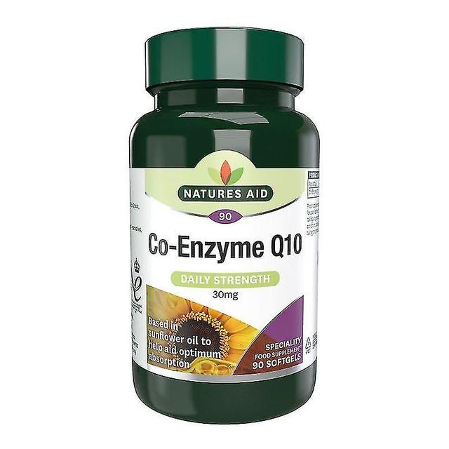 Nature's Aid CO-Q-10 30mg (Co-Enzym Q10) Softgels 90 (11820) on Productcaster.