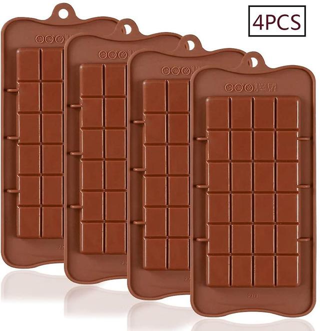 Timber Chocolate Pack of 4 Food Safe Non Stick Energy Bars and Protein Molds on Productcaster.