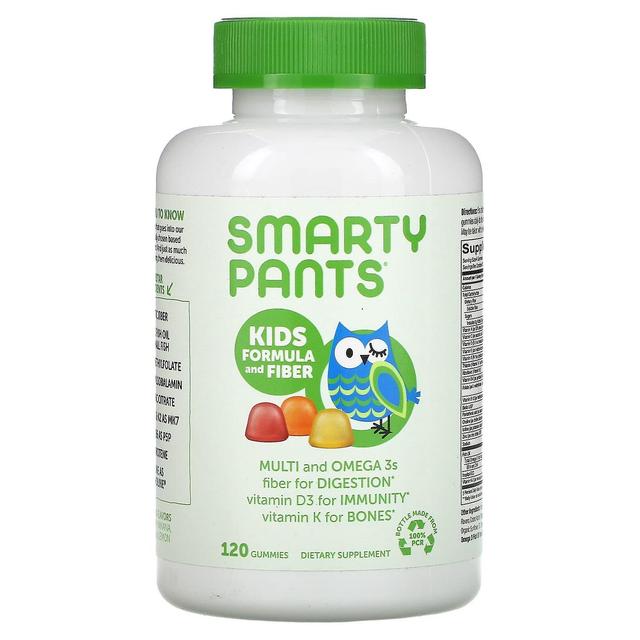 SmartyPants, Kid Formula and Fiber, Strawberry Banana, Orange and Lemon, 120 Gummies on Productcaster.