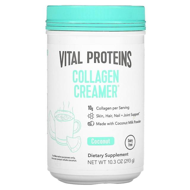 Vital Proteins Vitale eiwitten, Collageen Creamer, Kokosnoot, 10,3 oz (293 g) on Productcaster.