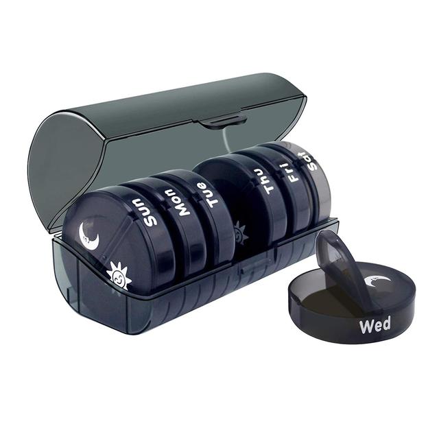 Mini 7-day Pills Holder 2 Times A Day Tablets Vitamins Storage Travel Case on Productcaster.