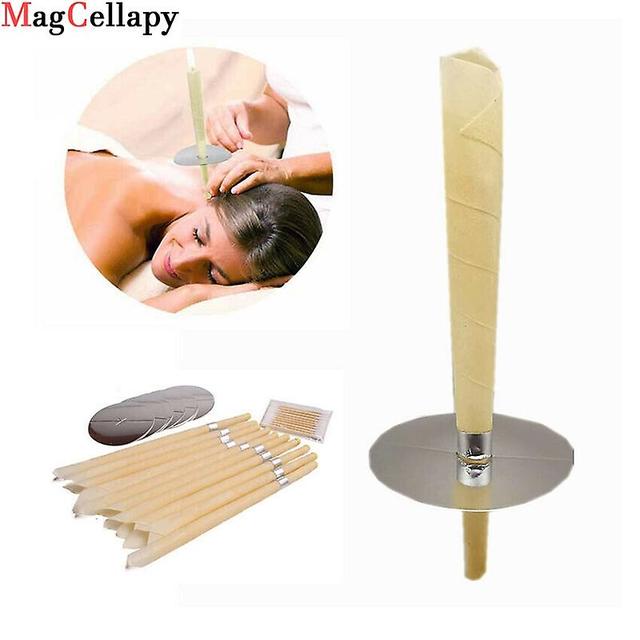 10X Premium Quality Ear Candling Blend Cone Unscented Beeswax Earwax Candles Burning Ear Caring Indi on Productcaster.