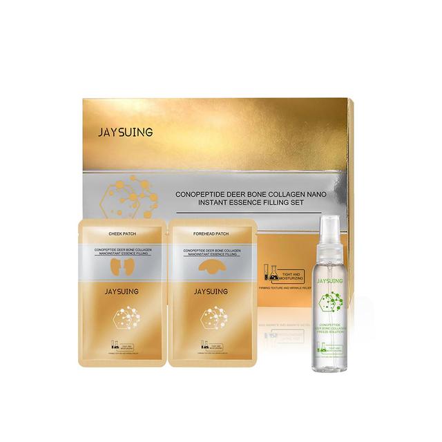 Kit d’essence de collagène d’os de cerf peptidique anti-âge nano instant essence de remplissage d’essence ensemble de soins de la peau hydratants on Productcaster.