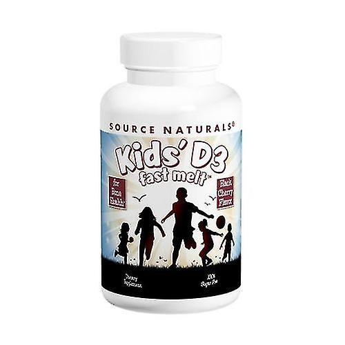 Zdroj Naturals Kids D-3 Rýchle topenie, 400 IU, Black Cherry 200 Tabs (balenie po 1) on Productcaster.