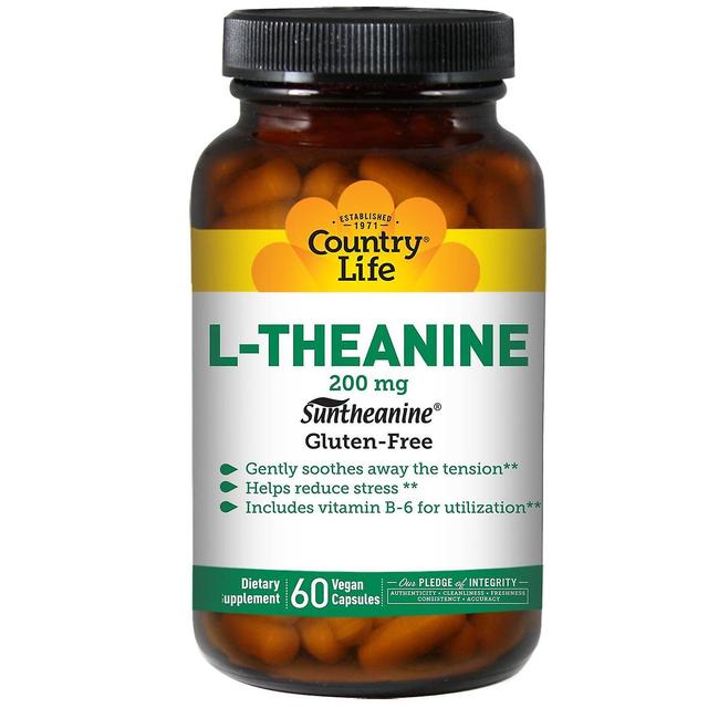 Country Life, L-Theanine, 200 mg, 60 Vegan Capsules on Productcaster.