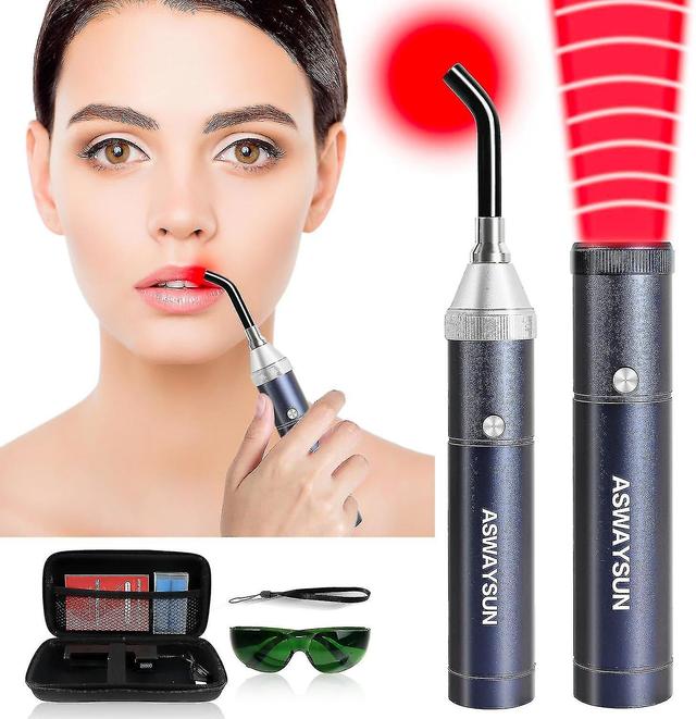 Wosawe Red Light Therapy Device, Cold Sore Canker Sore Treatment Torch For Lips, Infrared Light Therapy Wand For Face Fever Blister, Healing Pain Reli on Productcaster.