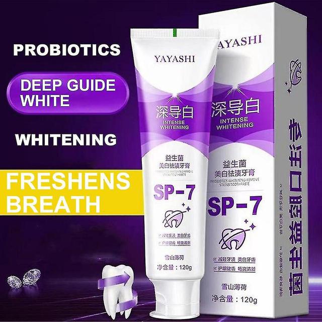 2023 Nouveau dentifrice probiotique Sp-4, Yayashi Sp-4 Dentifrice blanchissant SP7 violet on Productcaster.