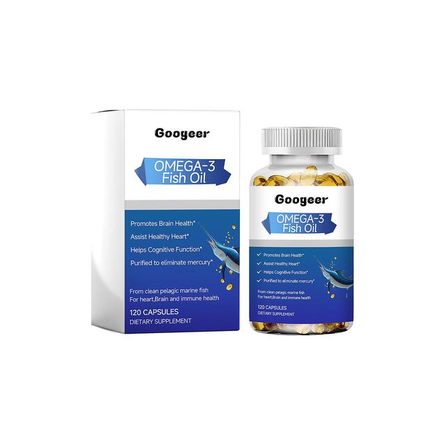 Haobuy Omega-3 Natural Fish Oil, Fish Oil Softgels Omega 3 Fish Oil Softgels Omega 3 Fish Oil Supplements Capsules for Daily Diet Promotes Brain & ... on Productcaster.