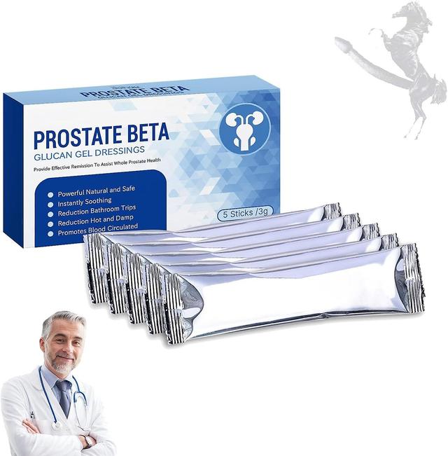 Zjrui Prostate Beta Glucan Gel Dressings, See Effects in 7 Days 1 Box 5Pcs on Productcaster.