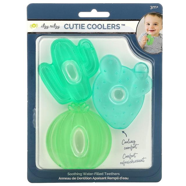 itzy ritzy, Cutie Coolers, Lentive dentiere piene d'acqua, 3+ mesi, Cactus, 3 dentiere on Productcaster.